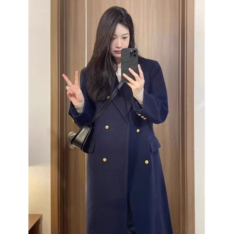 2025新长款呢子大衣女秋冬季毛呢外套韩系小个子高级感-p102-k158,女装毛呢外套,浙宝318