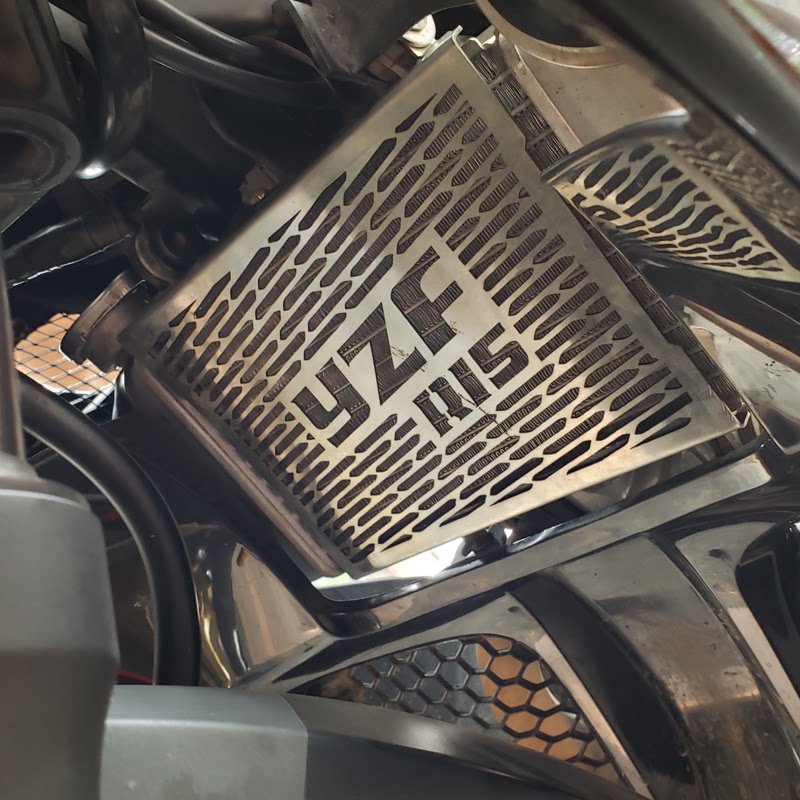 摩托车配件雅马哈YZF-R15\R25\R3改装不锈钢散热器罩水箱保护网