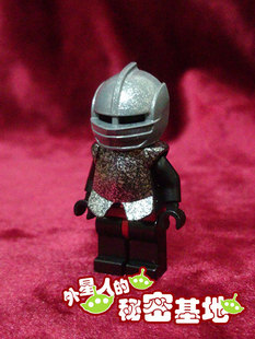 乐高 lego 人仔零配件 绝版稀有 城堡中古世纪 灰银色重骑士头盔