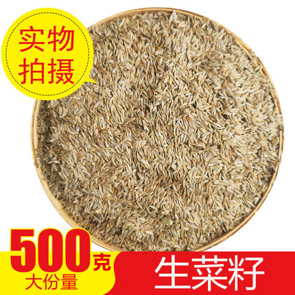 中药材生菜籽 生熟东北生菜籽食用  熟原粉 补接钙骨生熟籽 500g
