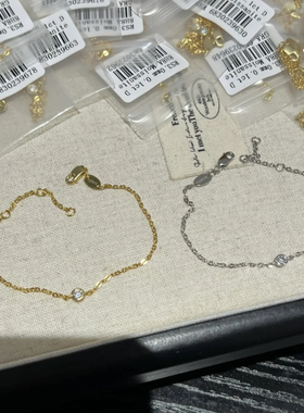 新品小众设计10分鱼眼泡泡圆钻手链 925银莫桑钻百搭手饰