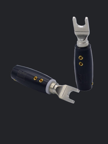 CM 9999AG 5N金银混合 无音色污染 喇叭线专用Y插 纯银材质Y插