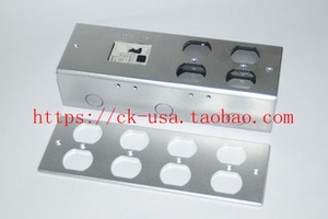 音响专用标准256X86MM 面板 美标插座面板 音响专线8位面板