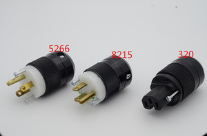 原装美国Marinco马连高5266/8215/320 发烧美标 电源插头 尾插