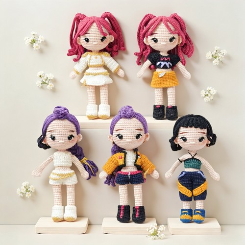 魔法线团猎魔女团玩偶毛线材料包