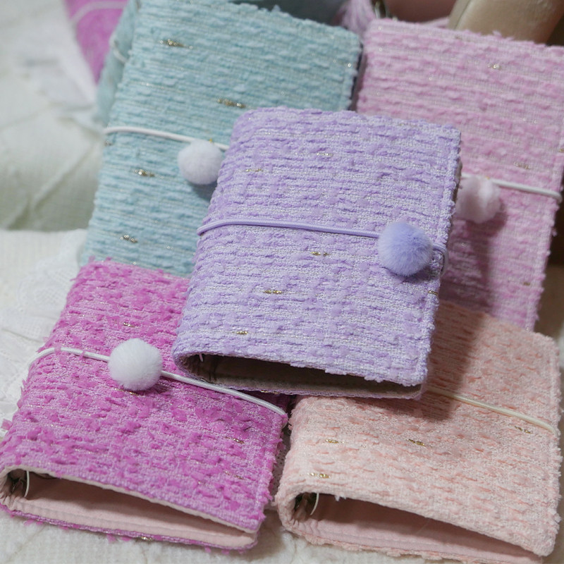 躲在耳里|限量毛呢活页|多巴胺糖果色可爱精致氛围重工手帐本m5a7,文具电教/文化用品/商务用品,手帐/日程本/计划本,淘宝优惠券,粉丝福利购,淘宝优惠卷