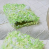 躲在耳里 绿色清新氛围感复古精致氛围活页手帐本m5a7 手工毛线