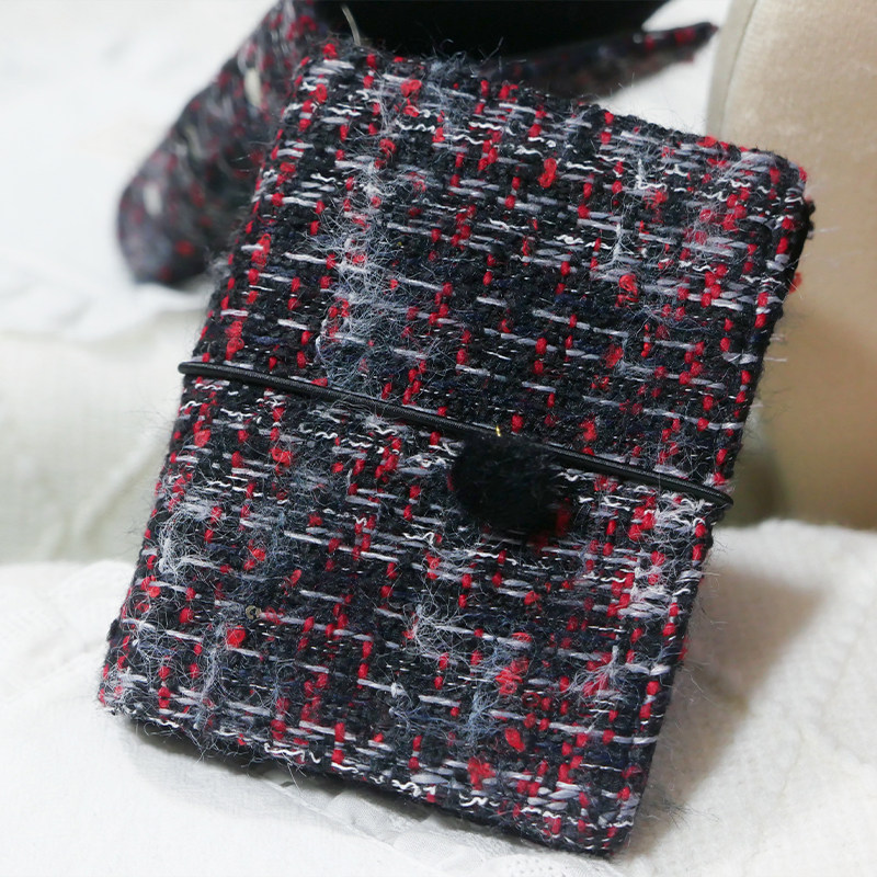 躲在耳里|限量毛呢活页|黑红色毛绒精致复古氛围重工手帐本m5a7,文具电教/文化用品/商务用品,手帐/日程本/计划本,淘宝优惠券,粉丝福利购,淘宝优惠卷