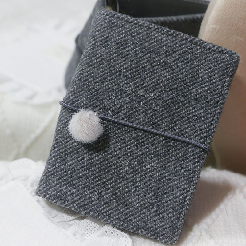 躲在耳里|限量毛呢活页|经典简约灰斜纹耐看氛围重工手帐本m5a7,文具电教/文化用品/商务用品,手帐/日程本/计划本,淘宝优惠券,粉丝福利购,淘宝优惠卷