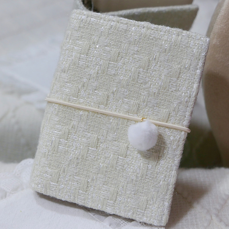 躲在耳里|限量毛呢活页|简约白亮片小香风高级氛围重工手帐本m5a7,文具电教/文化用品/商务用品,手帐/日程本/计划本,淘宝优惠券,粉丝福利购,淘宝优惠卷