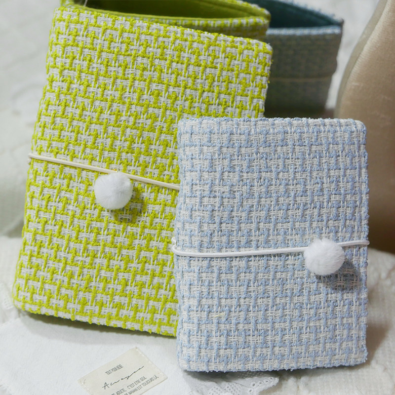 躲在耳里|限量毛呢活页|蓝绿配色复古精致氛围重工手帐本m5a7,文具电教/文化用品/商务用品,手帐/日程本/计划本,淘宝优惠券,粉丝福利购,淘宝优惠卷