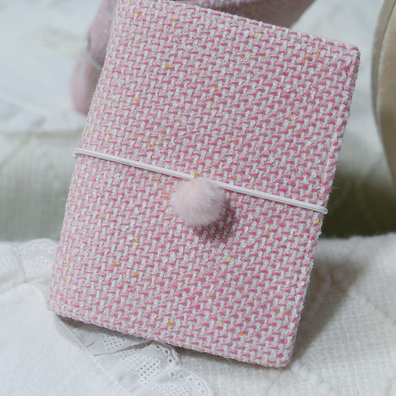 躲在耳里|限量毛呢活页|粉色编织感甜美糖果色氛围重工手帐本m5a7,文具电教/文化用品/商务用品,手帐/日程本/计划本,淘宝优惠券,粉丝福利购,淘宝优惠卷