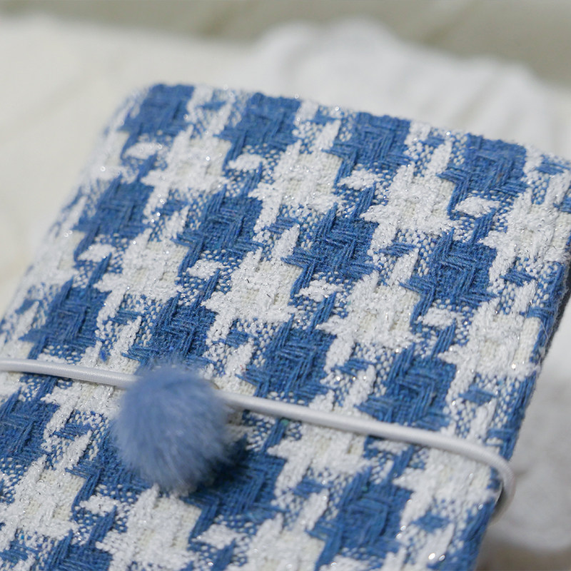 躲在耳里|限量毛呢活页|经典蓝色千鸟格经典氛围重工手帐本m5a7,文具电教/文化用品/商务用品,手帐/日程本/计划本,淘宝优惠券,粉丝福利购,淘宝优惠卷