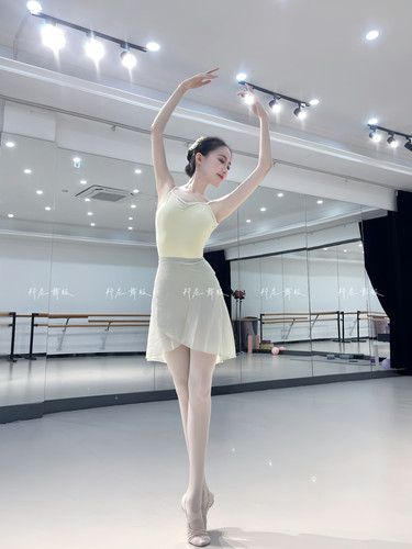 邦尼舞蹈高端高胯艺考形体服女舞蹈服吊带芭蕾舞服体服成人练功服
