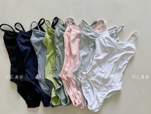 邦尼小艺考体服舞蹈服儿童练功服体操服超高胯吊带芭蕾舞形体服