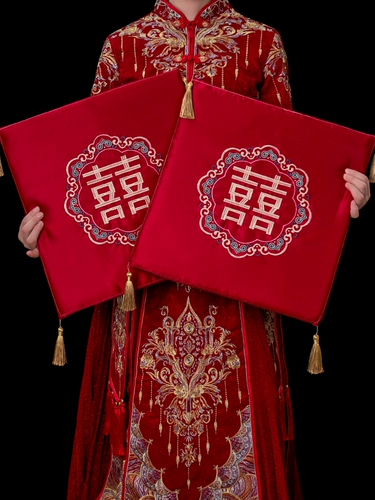 Свадебные подушки для коленей, пара свадебных подушек для сидения, свадебные подушки для жениха и невесты, чайная церемония, поклон, свадебные подушки для молодоженов