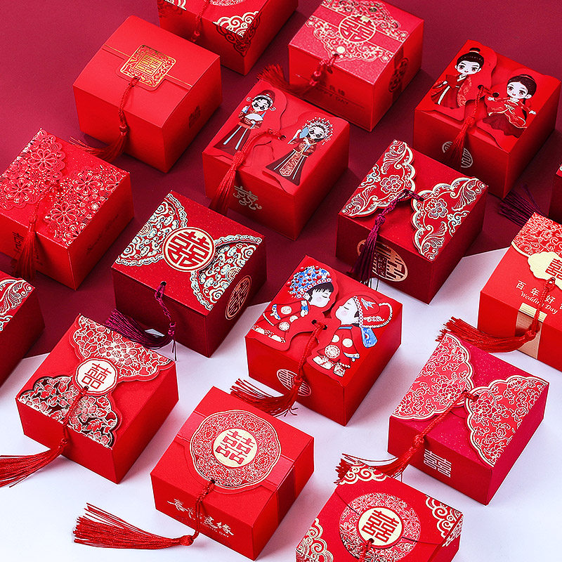 糖盒结婚喜糖盒2026新款婚庆礼盒装喜糖袋空盒子婚礼糖果盒包装盒