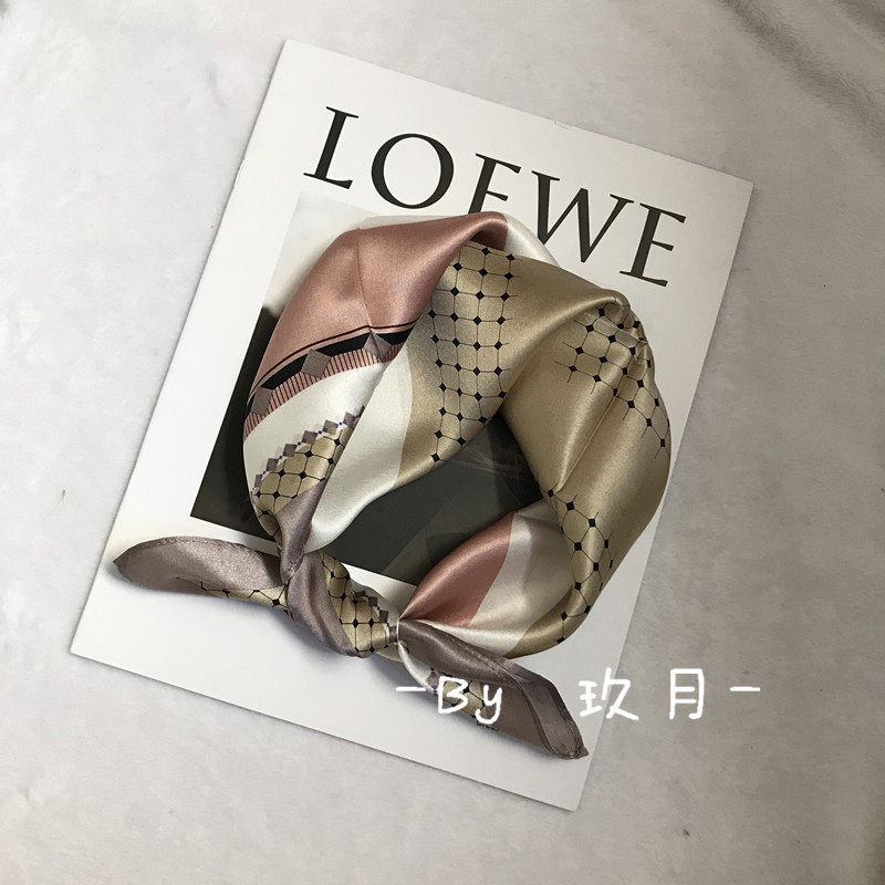 韩国ins风西装百搭丝巾