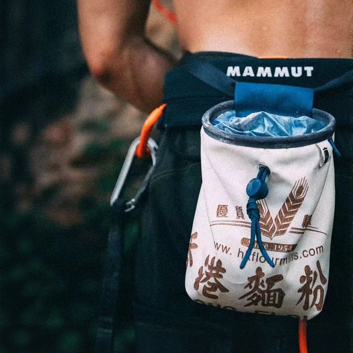 面粉袋二次循环改造 攀岩镁粉袋 upfuncle手工粉袋 野外攀岩挂包