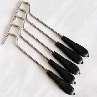 不锈钢检疫钩检疫刀动物检疫工具拉钩抓钩手钩烧烤钩拷鸭钩丁字钩