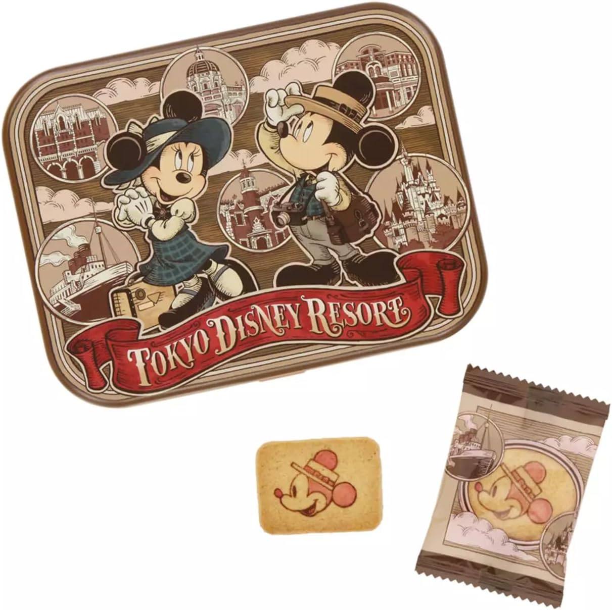 日本东京迪士尼度假村 米奇&米妮 罐装 饼干 独立包装 特产 点心