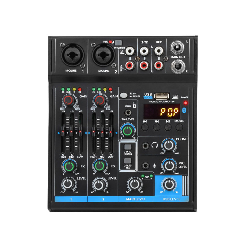 USB电脑声卡混音器带蓝牙均衡