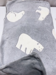 出口日本吸湿发热绒毯被套保暖四件套双层毯双人毯秋冬被套机洗