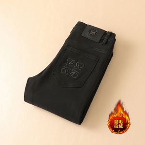 磨毛拉绒 图案不同 9393 P180冬季男修身牛仔裤 控255低成交235，男装牛仔裤，钱塘6008(原3014)