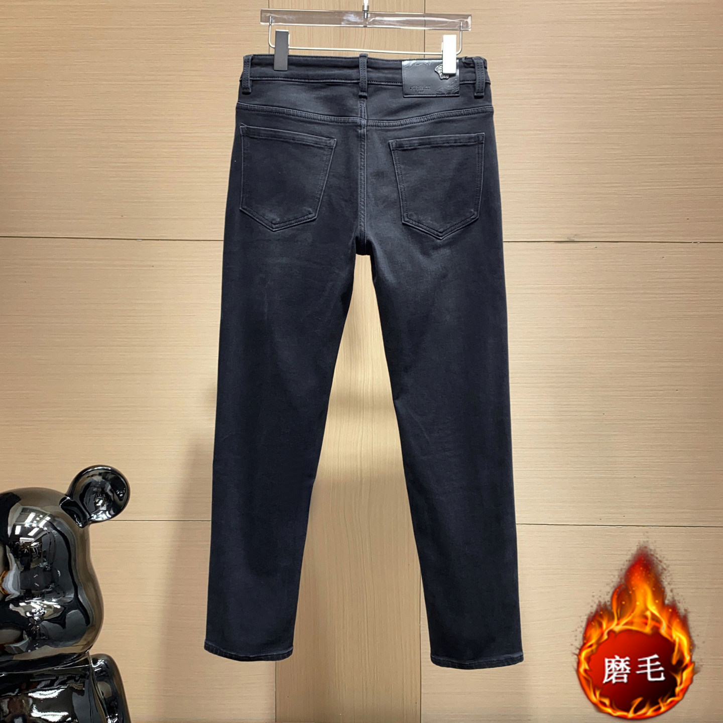 磨毛薄绒字母错误2025P200冬季男士修身牛仔裤控275低255,男装牛仔裤,钱塘6008(原3014)