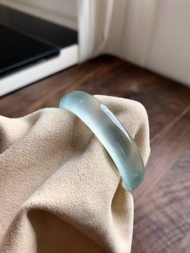 花翠语缅甸翡翠A货紫罗兰手镯春带彩手镯