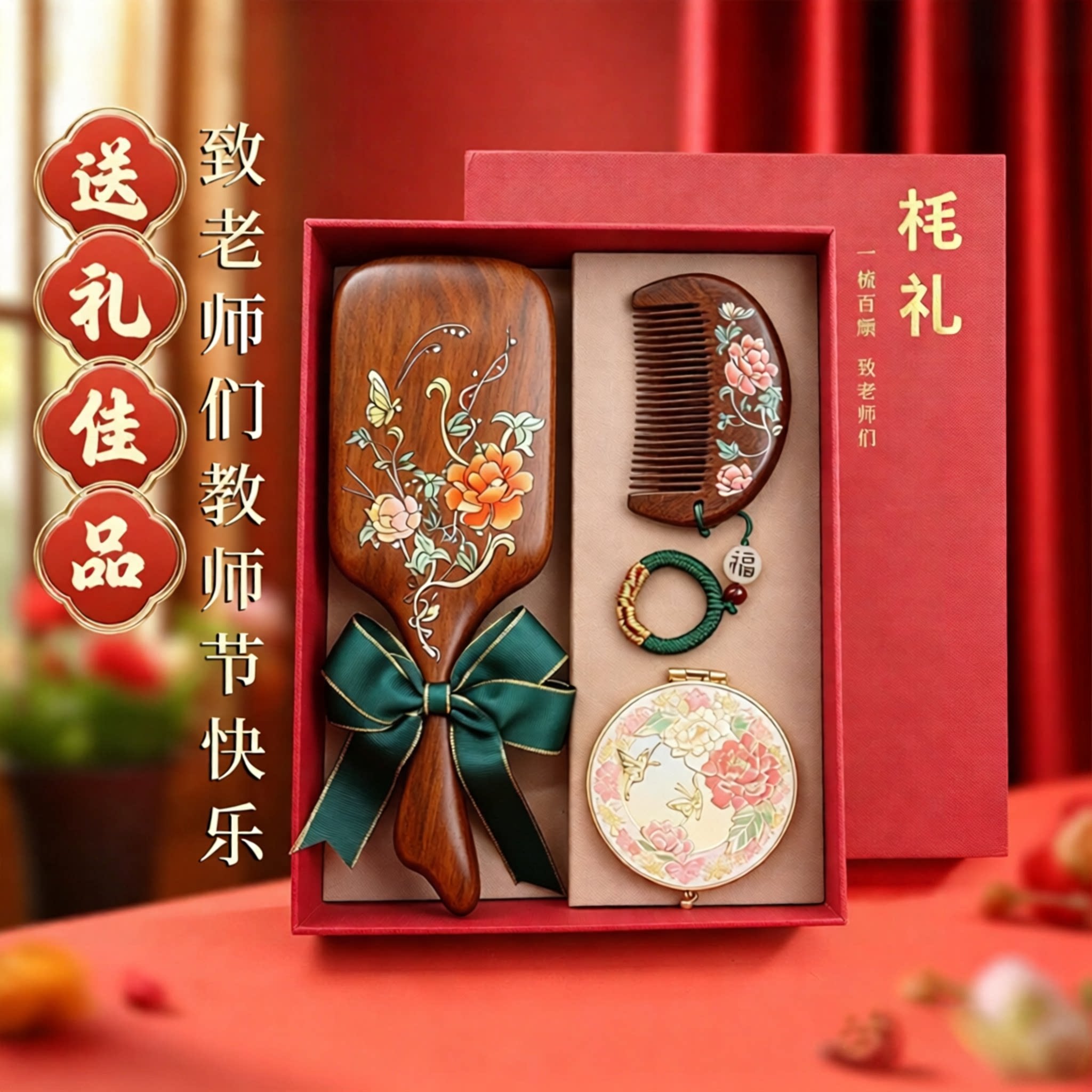 母亲节礼物实用适合送妈妈婆婆木梳礼盒女生女友生日护士节伴手礼