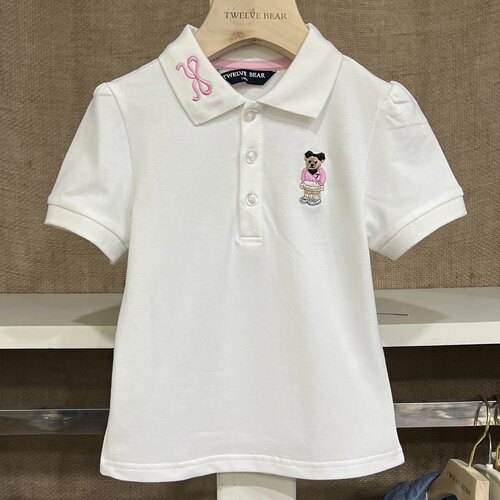 夏款新款女童纯棉短袖POLO衫中大童学院风翻领洋气T恤半袖上衣潮