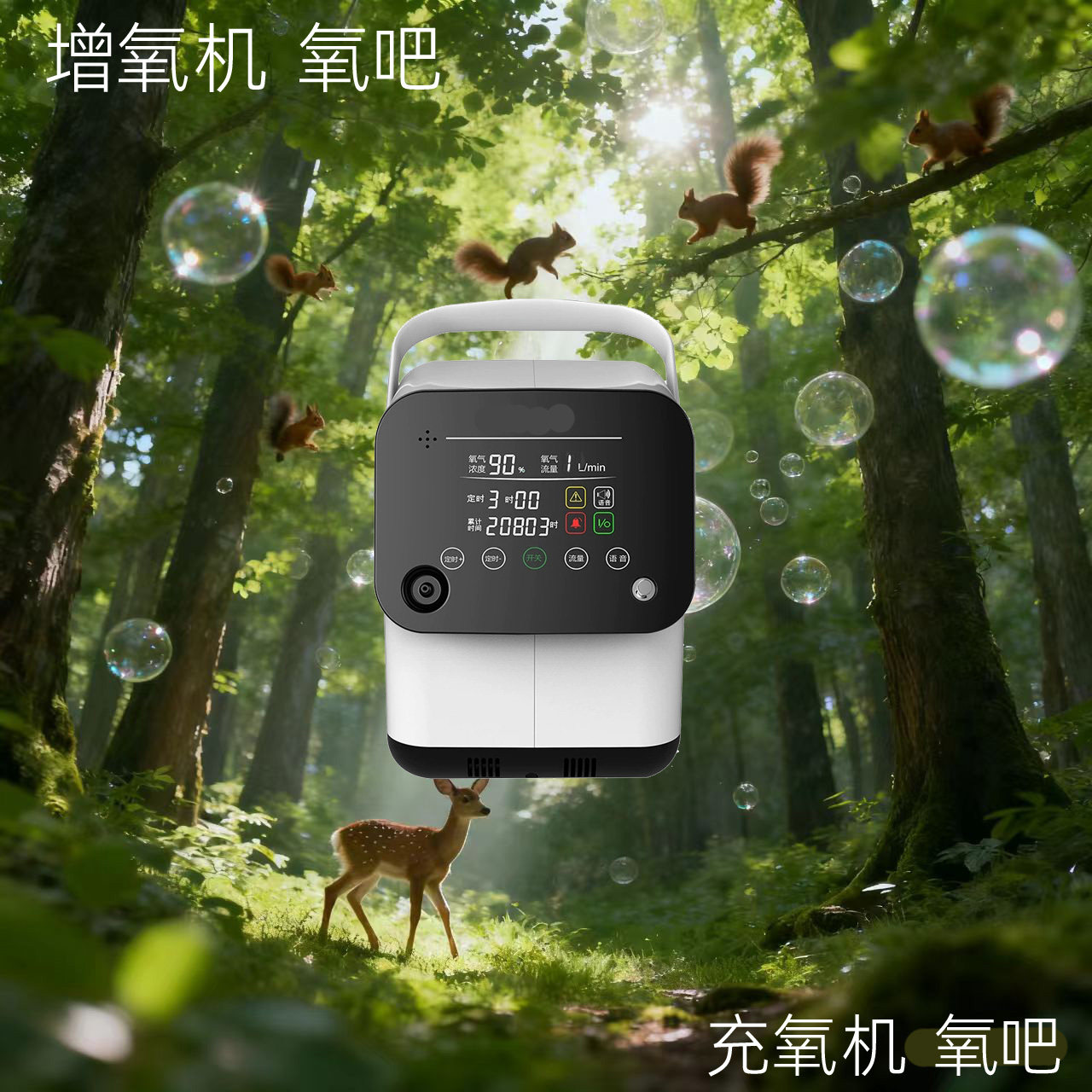 分子筛制氧增氧仪空气净化氧吧