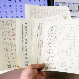 练字帖成年男女生颜真卿多宝塔碑正楷颜体硬笔楷书抖音神仙字体本
