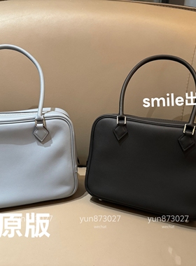 smile定制 plume mini 黑色羽毛包一代 进口内外全swift皮手提包