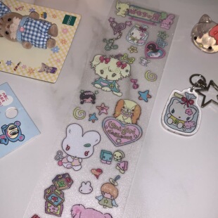 onigiri玩具屋鸟鸟一胶带分装可爱小女孩人物系列贴纸卷新品贴纸