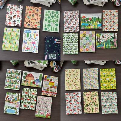 温婻6月便签合集分装日系童趣风装饰点缀便签纸复古手账素材纸