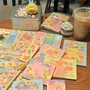 PopcornBobby炸糊狗便签套组缤纷分装海洋彩色世界手帐新品