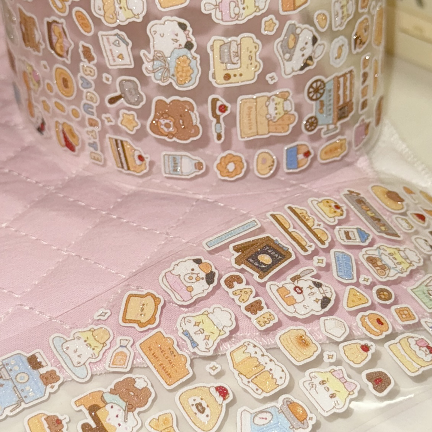 软组织面包工坊贴纸卷分装可爱小动物萌装饰点缀可爱切膜贴纸新品