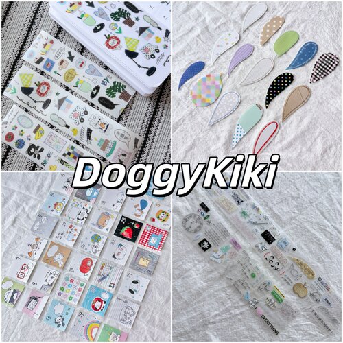 DoggyKiki拼布游戏贴纸卷分装