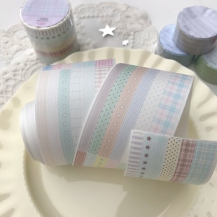 8hours不打烊好多拉条贴纸卷分装基础款deco装饰点缀手账胶带贴纸