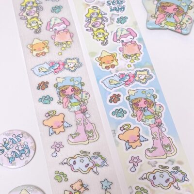 hellosmile木蝉司微笑商店twinkle party鸟鸟一贴纸卷胶带分装