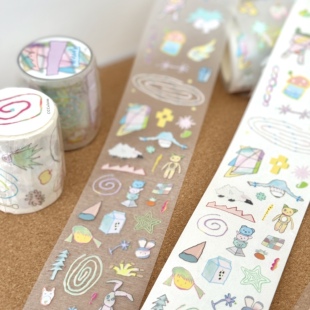 CCCelsius 日常 贴纸卷分装盐系装饰点缀胶带可爱手账贴纸新品