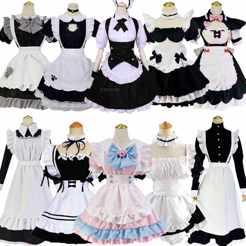 女仆装粉蓝新款 Cosplay日本动漫展服装lolita公主女仆装萌洛丽塔