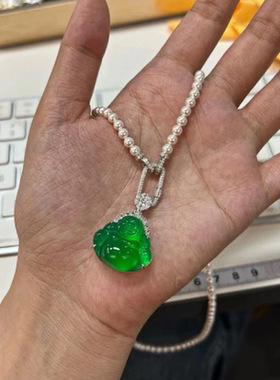 S925纯银珍珠万能扣百搭项链