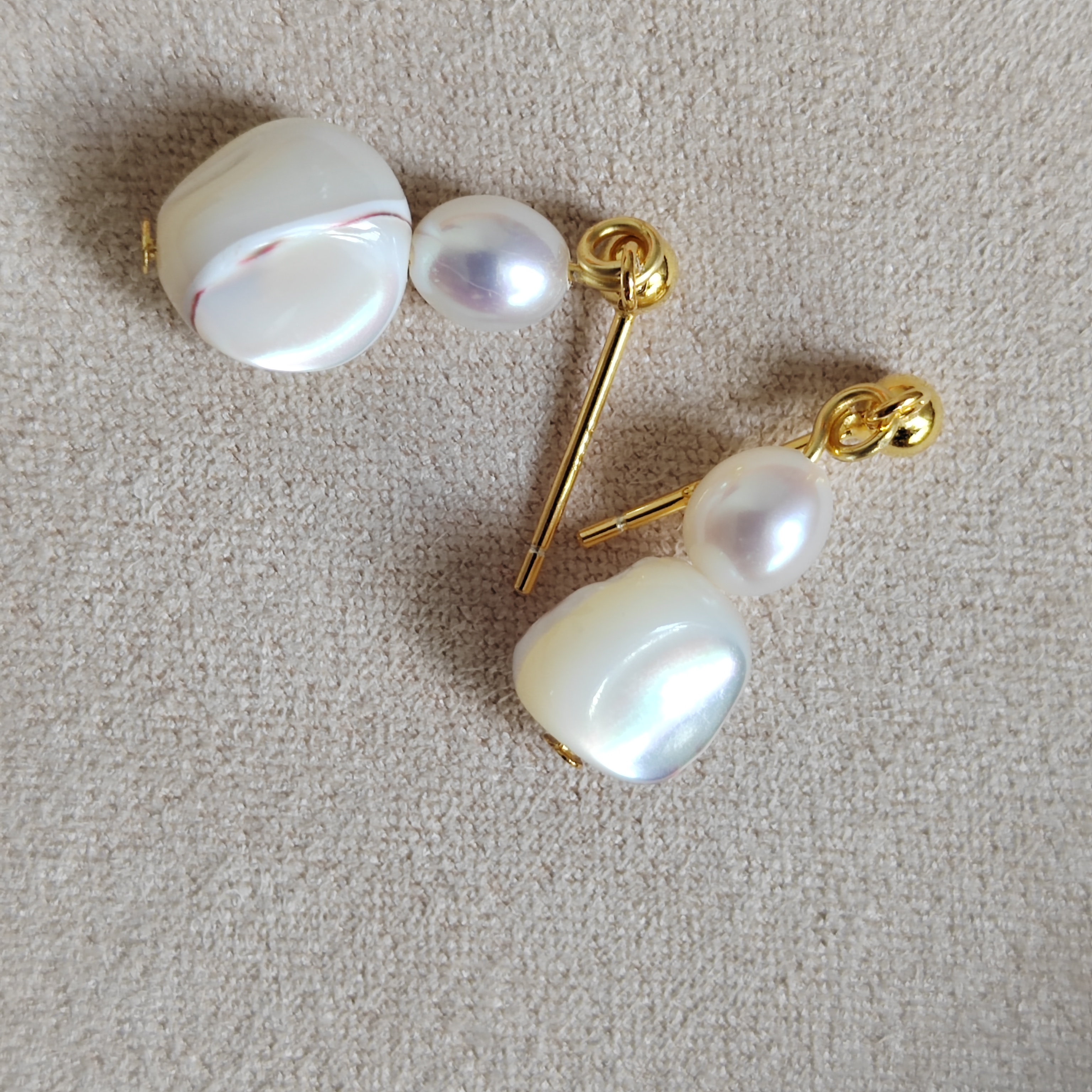 【素白】天然珍珠耳饰|气质百搭简单|S925银耳钉|BLJ25071101