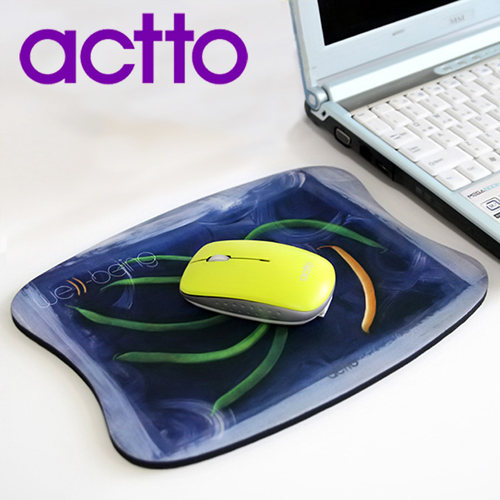 韩国ACTTO安尚 纳米银抗菌保健鼠标垫桌面可爱加厚布面电脑鼠标垫