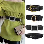 饰大衣女款 秋冬款 装 腰带时尚 宽皮带毛衣束腰百搭连衣裙配饰 女式