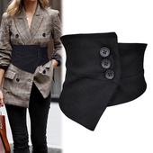 不规则腰封女超宽装 饰简约百搭配裙子衬衫 设计感小众松紧收腰腰带