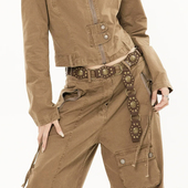 个性 y2k西部牛仔风金属复古vintage环扣铆钉腰带配饰波西米亚皮带